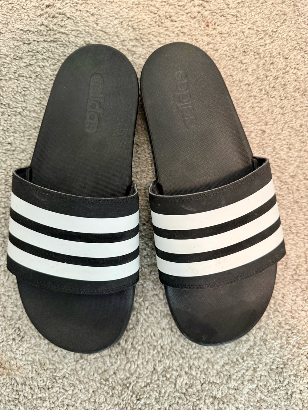 adidas Black Athletic Shoe Interior Label